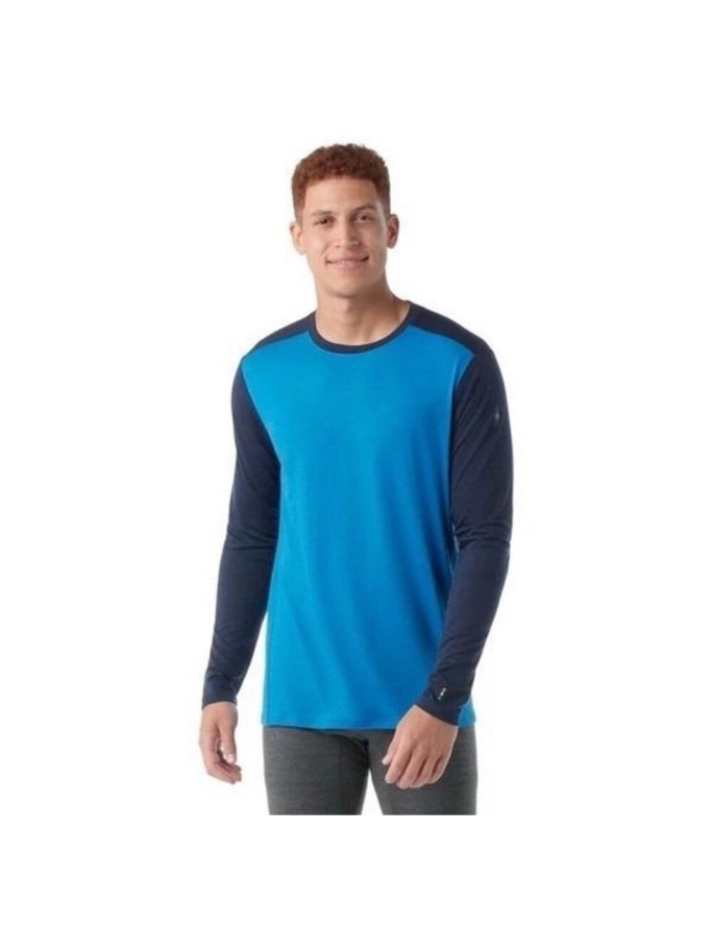 Smartwool Merino 250 Base Layer Shirt Mens Size Small Blue Pullover Crew Neck